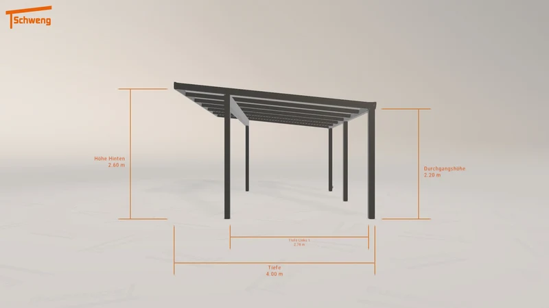 #DE Schweng Terrassenüberdachung S400 (ID 9w5vnp)