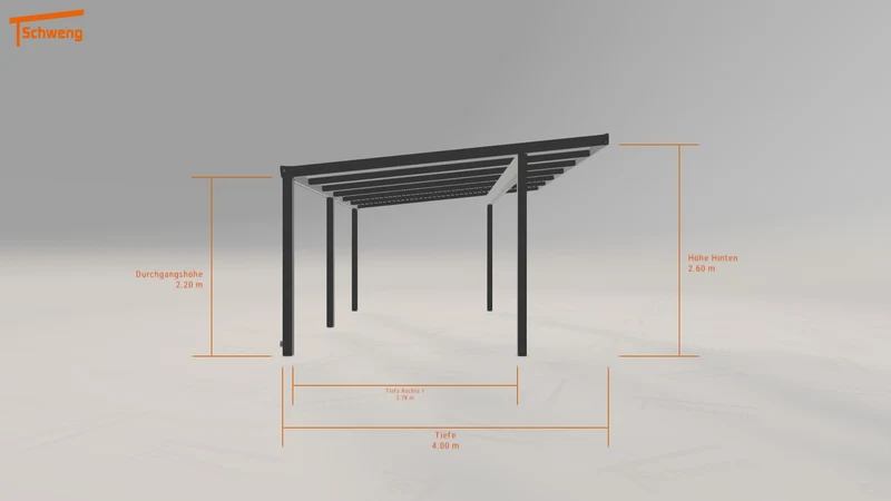#DE Schweng Terrassenüberdachung S400 (ID 9w5vnp)