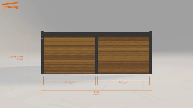 #DE Schweng Flachdachcarport C600+ (ID bk7qv2) #MTG