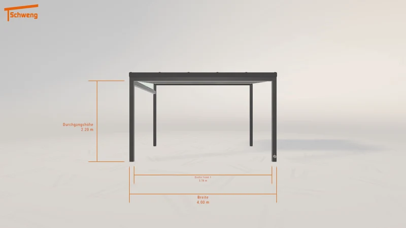 #DE Schweng Terrassenüberdachung S350 (ID rjk5zk)