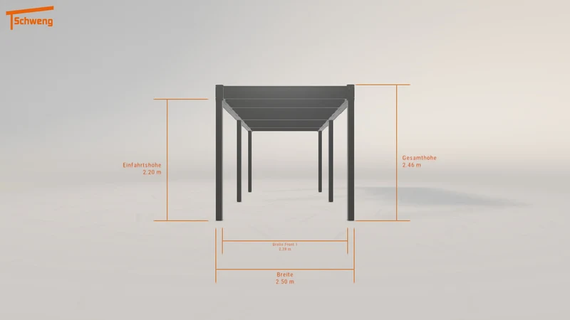 #DE Schweng Flachdachcarport C600 (ID yg2vj4)