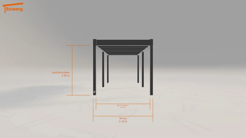#DE Schweng Flachdachcarport C600 (ID yg2vj4)