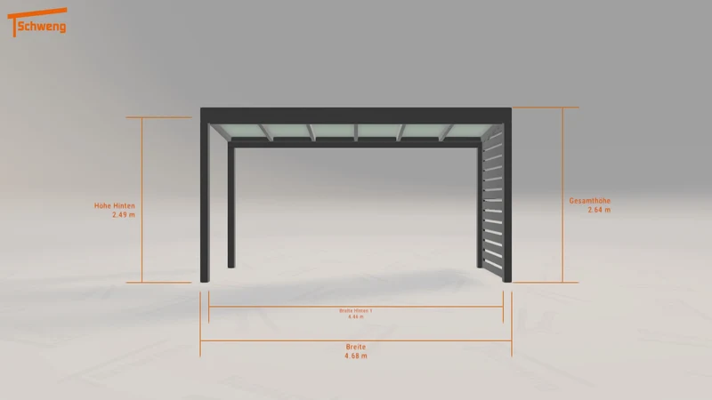 #DE Schweng Terrassenüberdachung S350 (ID 42k3dy)