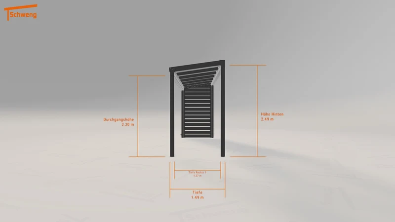 #DE Schweng Terrassenüberdachung S350 (ID 42k3dy)
