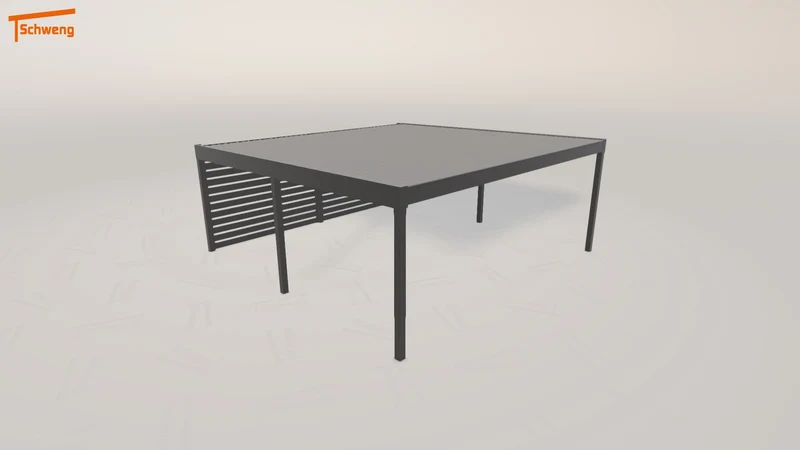 #DE Schweng Flachdachcarport C600 (ID 42kwbz)