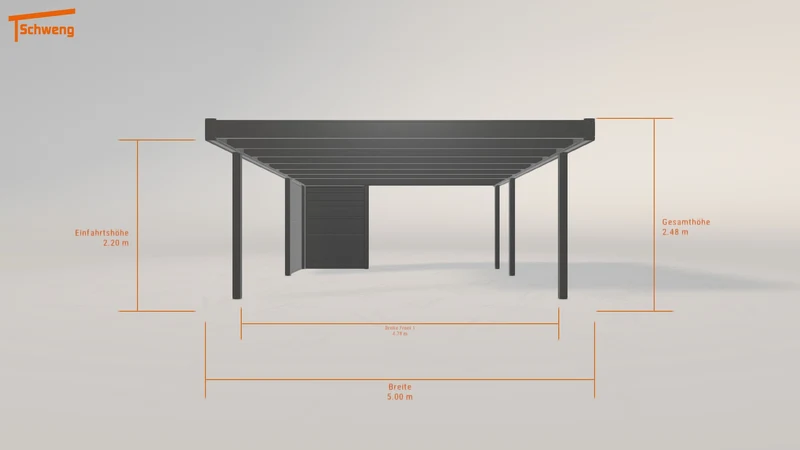#DE Schweng Flachdachcarport C600+ (ID zb4k5y) #MTG