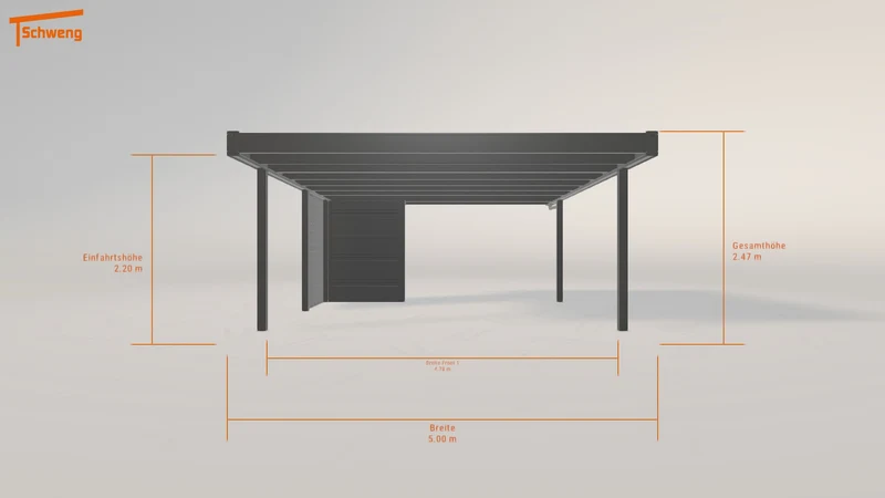 #DE Schweng Flachdachcarport C600+ (ID w3pr2b) #MTG
