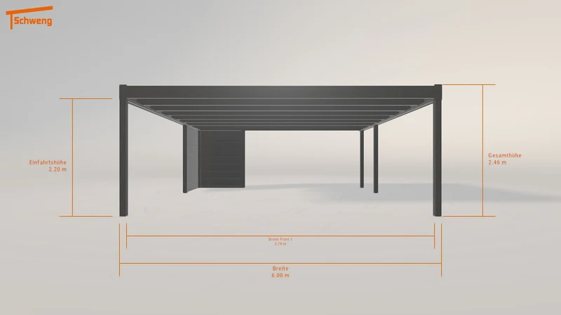 #DE Schweng Flachdachcarport C600+ (ID 2qkg59) #MTG