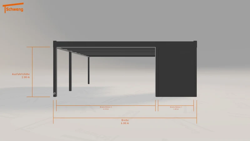 #DE Schweng Flachdachcarport C600+ (ID 2qkg59) #MTG