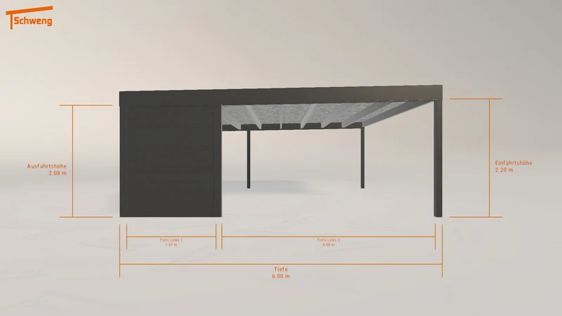 #DE Schweng Flachdachcarport C600+ (ID 2qkg59) #MTG