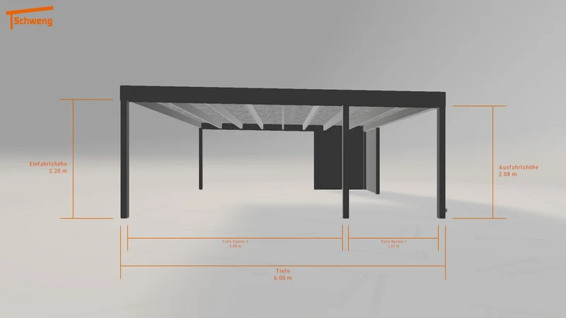 #DE Schweng Flachdachcarport C600+ (ID 2qkg59) #MTG