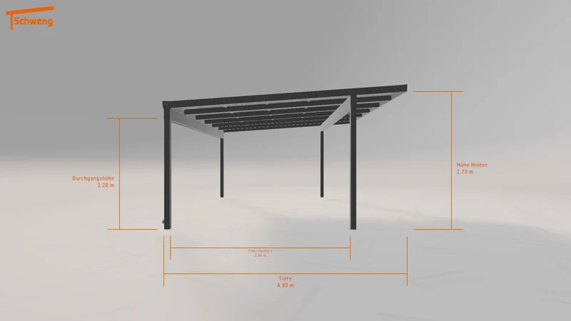 #DE Schweng Pultdachcarport S400 (ID 779mn2) #MTG