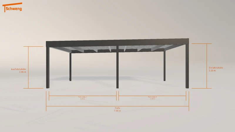 #DE Schweng Flachdachcarport C600 (ID k2gmdg) #MTG
