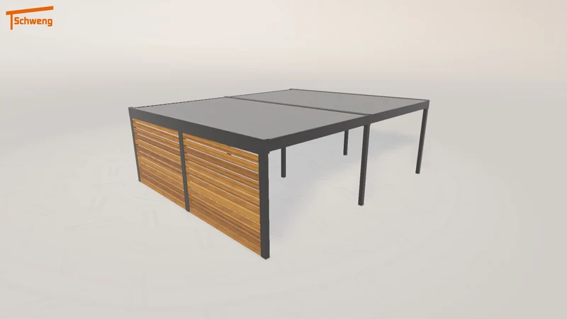 #DE Schweng Flachdachcarport C600 (ID 85yvz5)