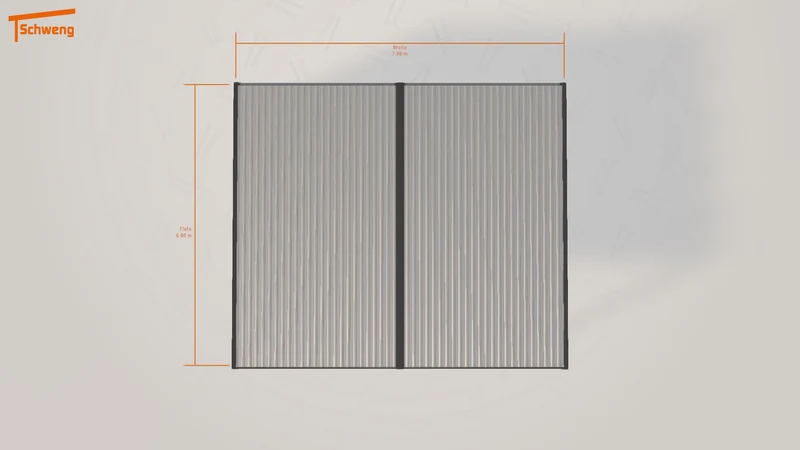 #DE Schweng Flachdachcarport C600 (ID 85yvz5)