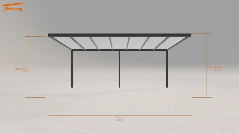 #DE Schweng Pultdachcarport S400 (ID n5nvw5)