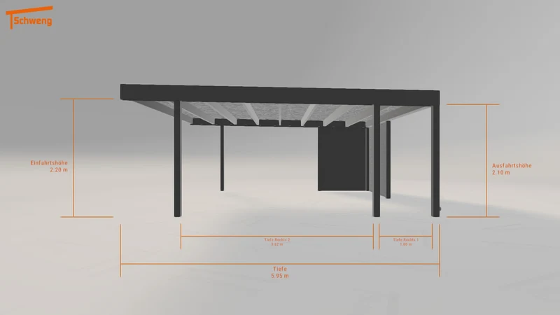 #DE Schweng Flachdachcarport C600+ (ID 5mdwm3) #MTG