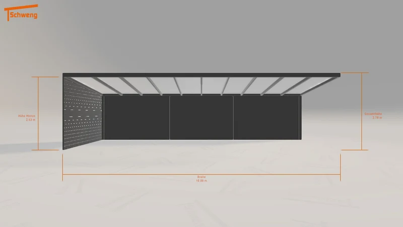 #DE Schweng Pultdachcarport S400 (ID v4p72r)