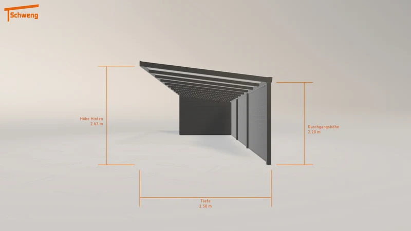 #DE Schweng Pultdachcarport S400 (ID v4p72r)