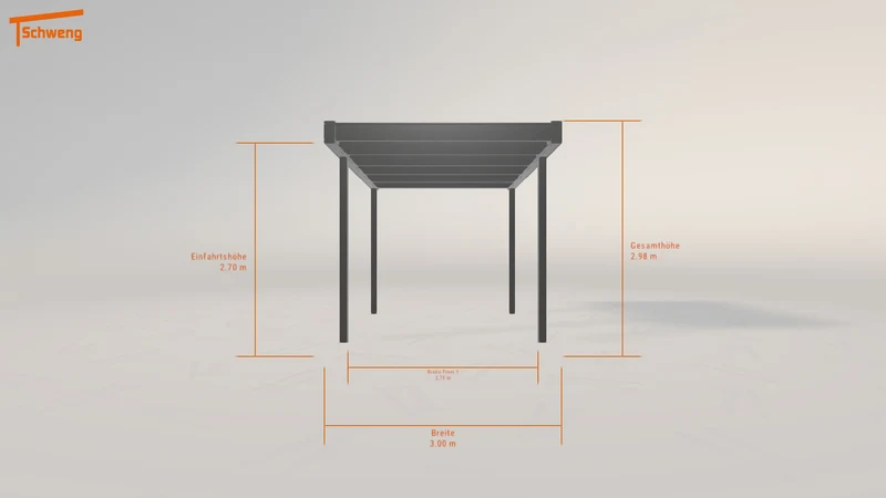 #DE Schweng Flachdachcarport C600 (ID mjq2v5)