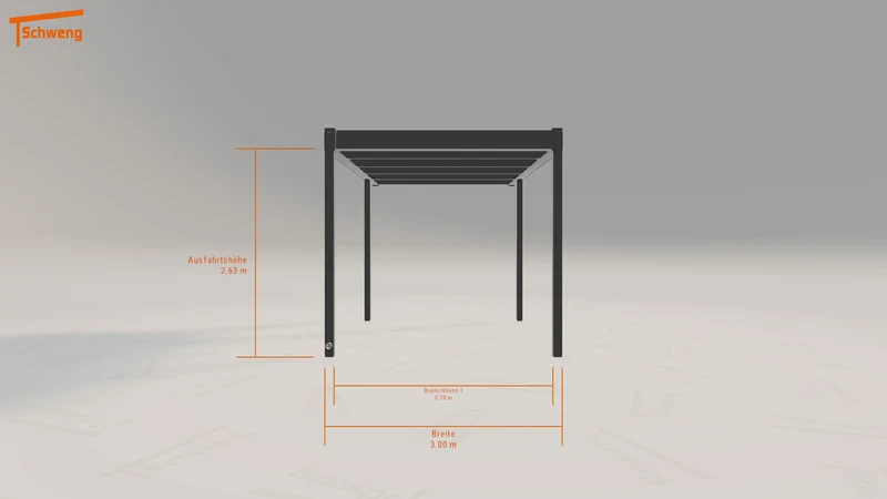 #DE Schweng Flachdachcarport C600 (ID mjq2v5)