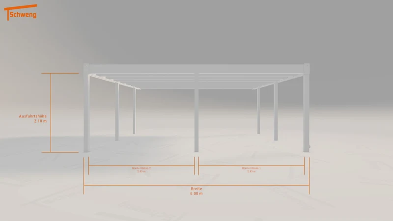 #DE Schweng Flachdachcarport C600 (ID w3pjw7) #MTG