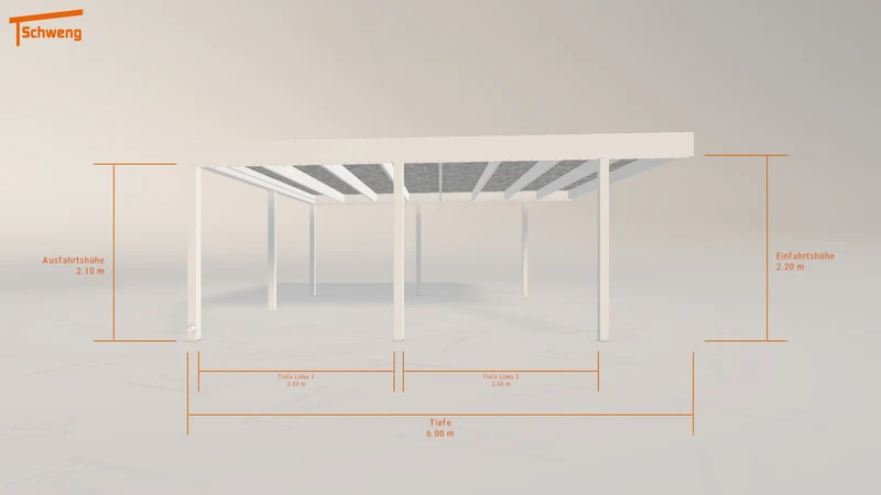 #DE Schweng Flachdachcarport C600 (ID w3pjw7) #MTG