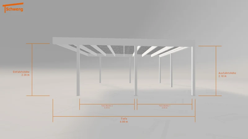 #DE Schweng Flachdachcarport C600 (ID w3pjw7) #MTG