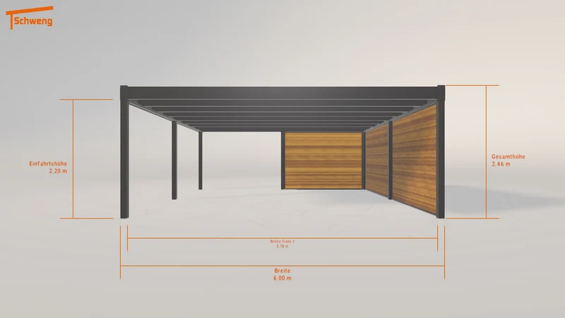 #DE Schweng Flachdachcarport C600+ (ID x73zm4) #MTG
