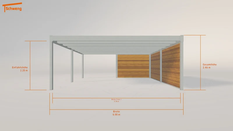 #DE Schweng Flachdachcarport C600+ (ID 2qk9rq) #MTG