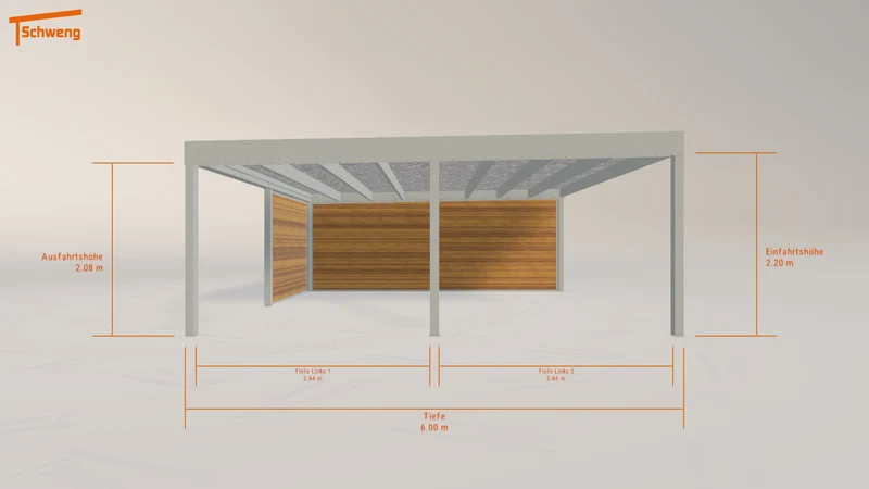 #DE Schweng Flachdachcarport C600+ (ID 2qk9rq) #MTG