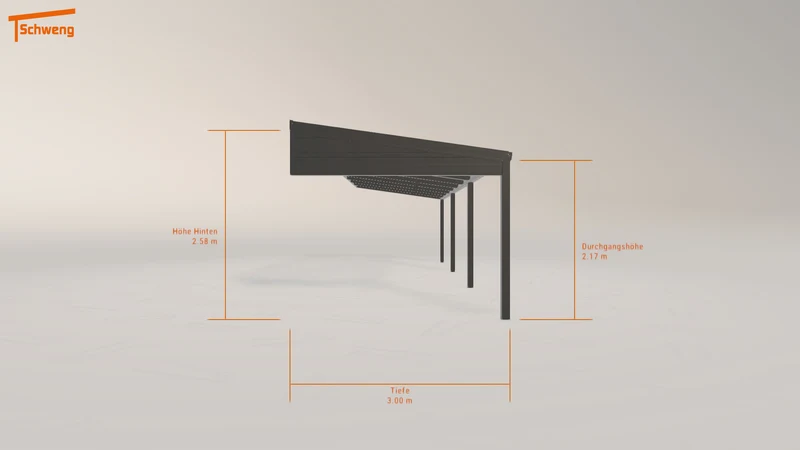 #DE Schweng Pultdachcarport S350 (ID qdn9kk)