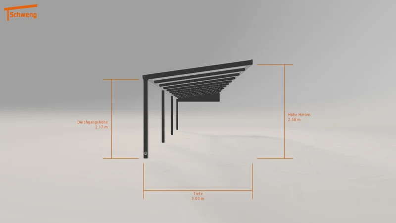 #DE Schweng Pultdachcarport S350 (ID qdn9kk)