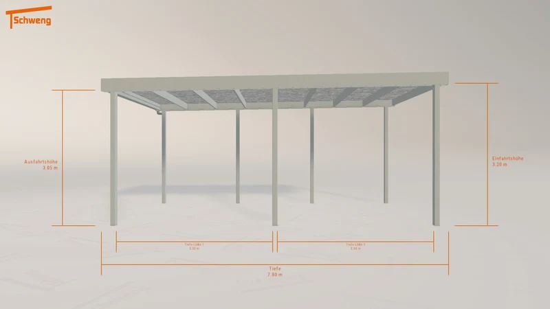 #DE Schweng Flachdachcarport C600 (ID jjngwp) #MTG