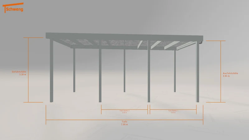 #DE Schweng Flachdachcarport C600 (ID jjngwp) #MTG