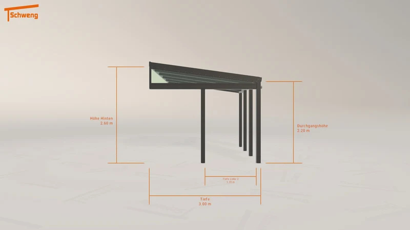 #DE Schweng Terrassenüberdachung S350 (ID 42kvp9)