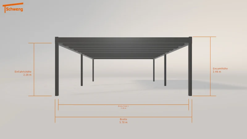 #DE Schweng Flachdachcarport C600 (ID 33k9bg) #MTG