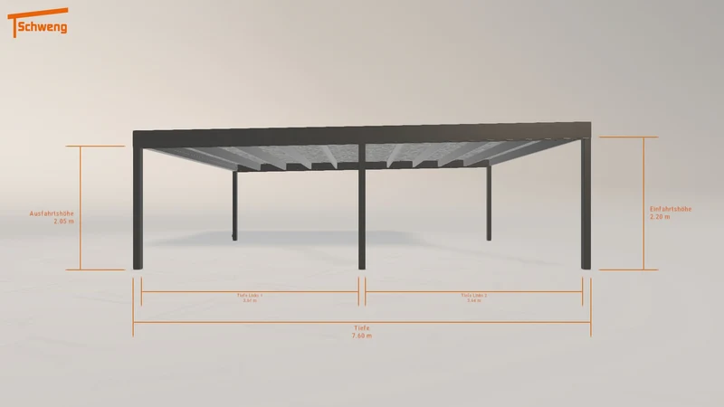 #DE Schweng Flachdachcarport C600 (ID 33k9bg) #MTG