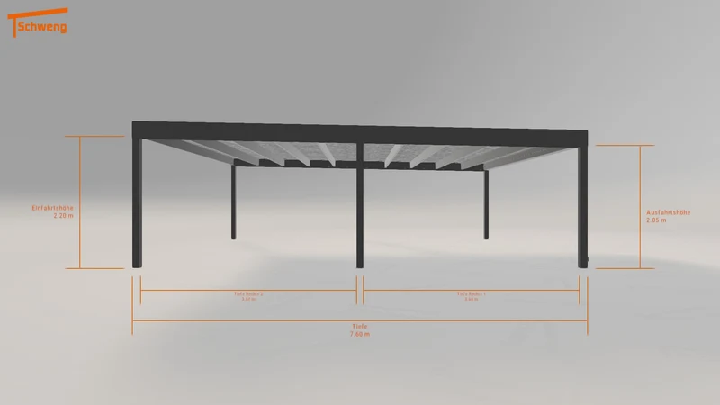 #DE Schweng Flachdachcarport C600 (ID 33k9bg) #MTG