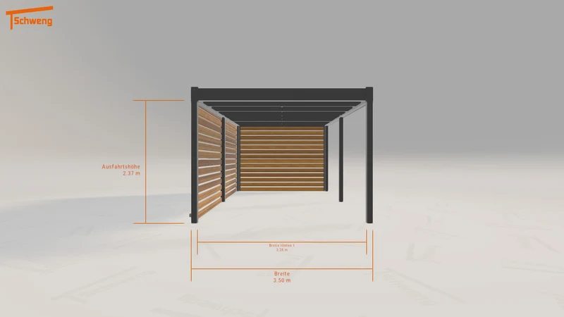 #DE Schweng Flachdachcarport C600 (ID 2qkybv) #MTG