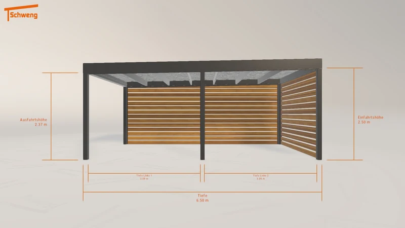 #DE Schweng Flachdachcarport C600 (ID 2qkybv) #MTG