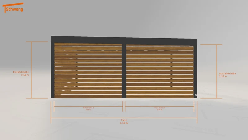 #DE Schweng Flachdachcarport C600 (ID 2qkybv) #MTG
