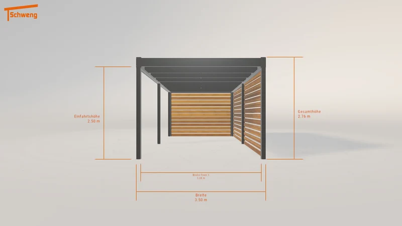 #DE Schweng Flachdachcarport C600 (ID v4pmrx) #MTG
