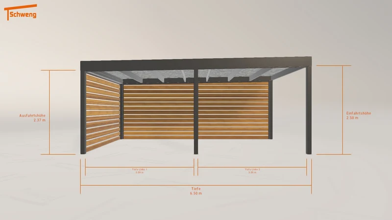 #DE Schweng Flachdachcarport C600 (ID v4pmrx) #MTG