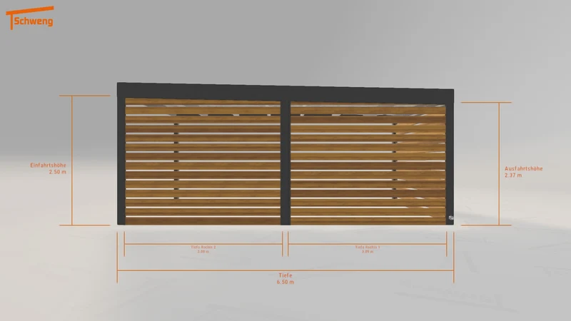 #DE Schweng Flachdachcarport C600 (ID v4pmrx) #MTG