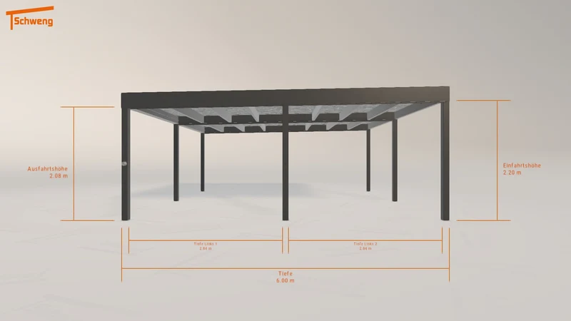 #DE Schweng Flachdachcarport C600+ (ID w3pbry) #MTG