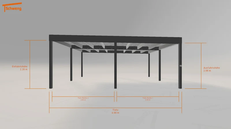 #DE Schweng Flachdachcarport C600+ (ID w3pbry) #MTG