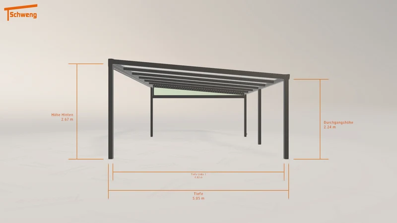 #CH Schweng Terrassenüberdachung S400 (ID pbdmzk)