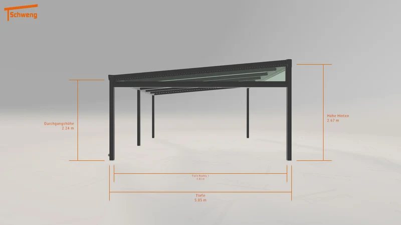 #CH Schweng Terrassenüberdachung S400 (ID pbdmzk)