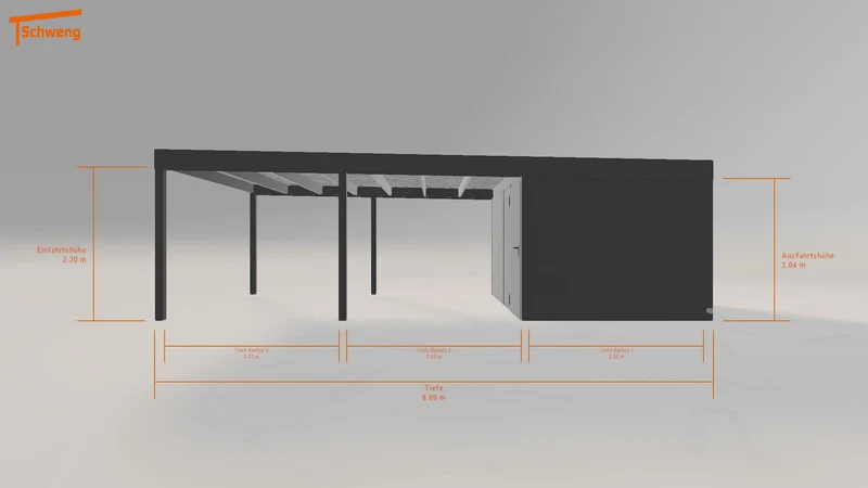 #DE Schweng Flachdachcarport C600 (ID bk7bn3) #MTG